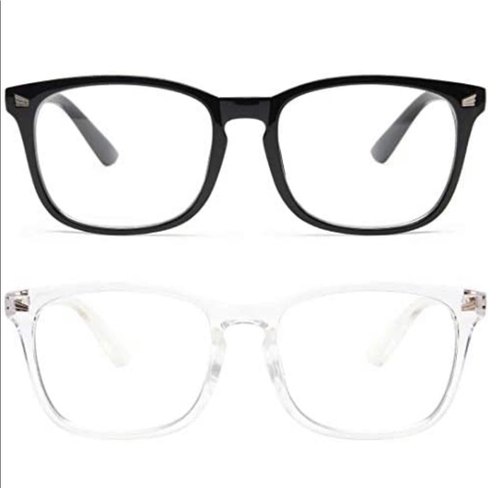 Blue Light Blocking Glasses - Black & Clear Avail